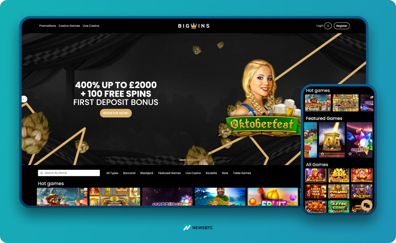 Bigwins.bet Casino Site Perk Codes
